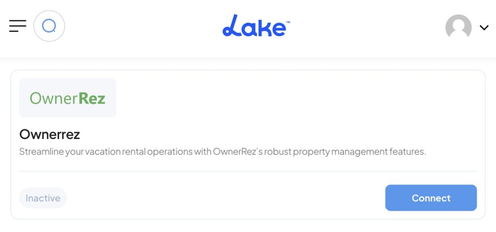 Connect OwnerRez and Lake.com