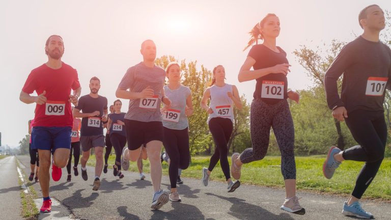 Runners Doing a K Run