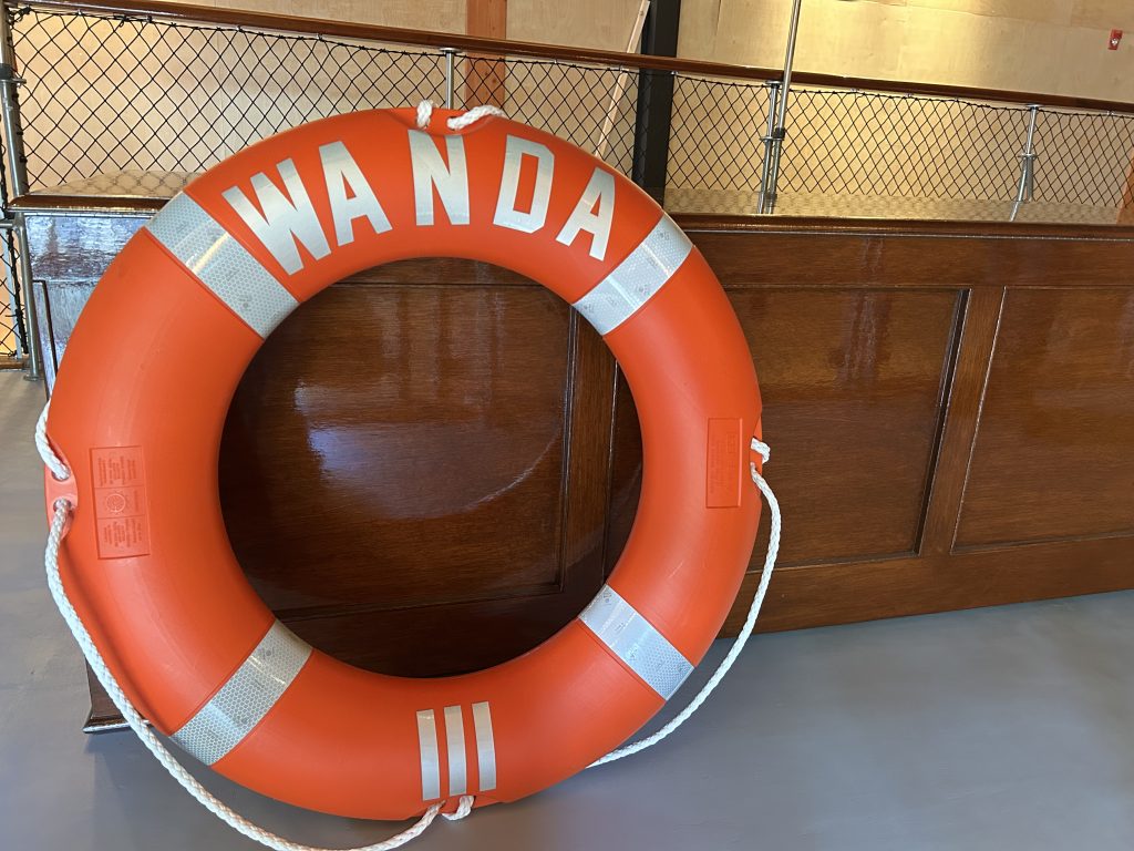 Life preserver ring for Wanda III in Gravenhurst Muskoka
