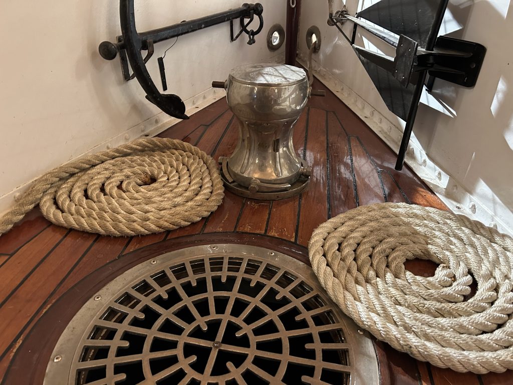 Ropes on the Wanda III Gravenhurst Muskoka