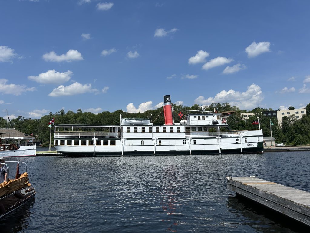 RMS Segwun on Muskoka Bay, Gravenhurst