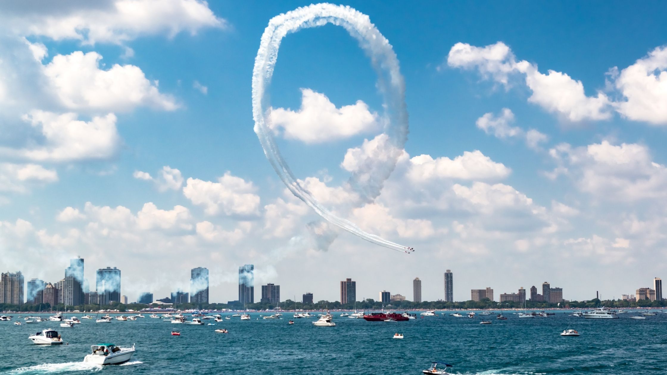 Chicago Air Water Show Loop
