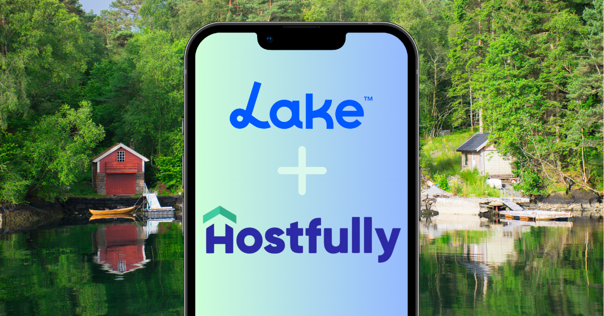 Lake.com and Hostfully Partnership Cabin on lake and boathouse.