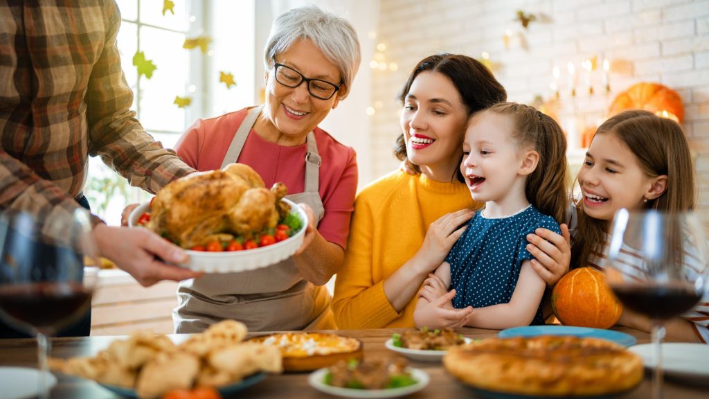 Eagerly awaiting the Thanksgiving turkey