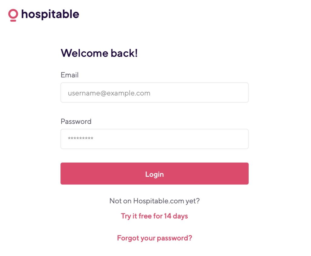 Login To Hospitable Or Reset Your Password