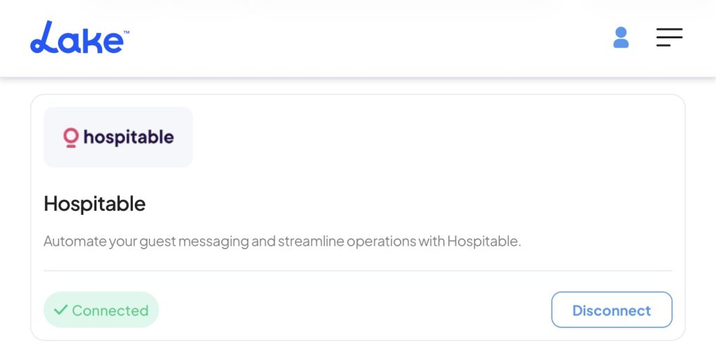 Hospitable Lake Connected Successsfully