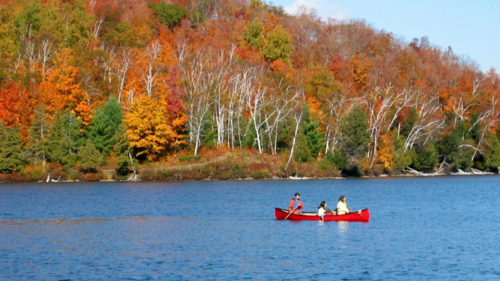 Canoe In The Pocono Mountains