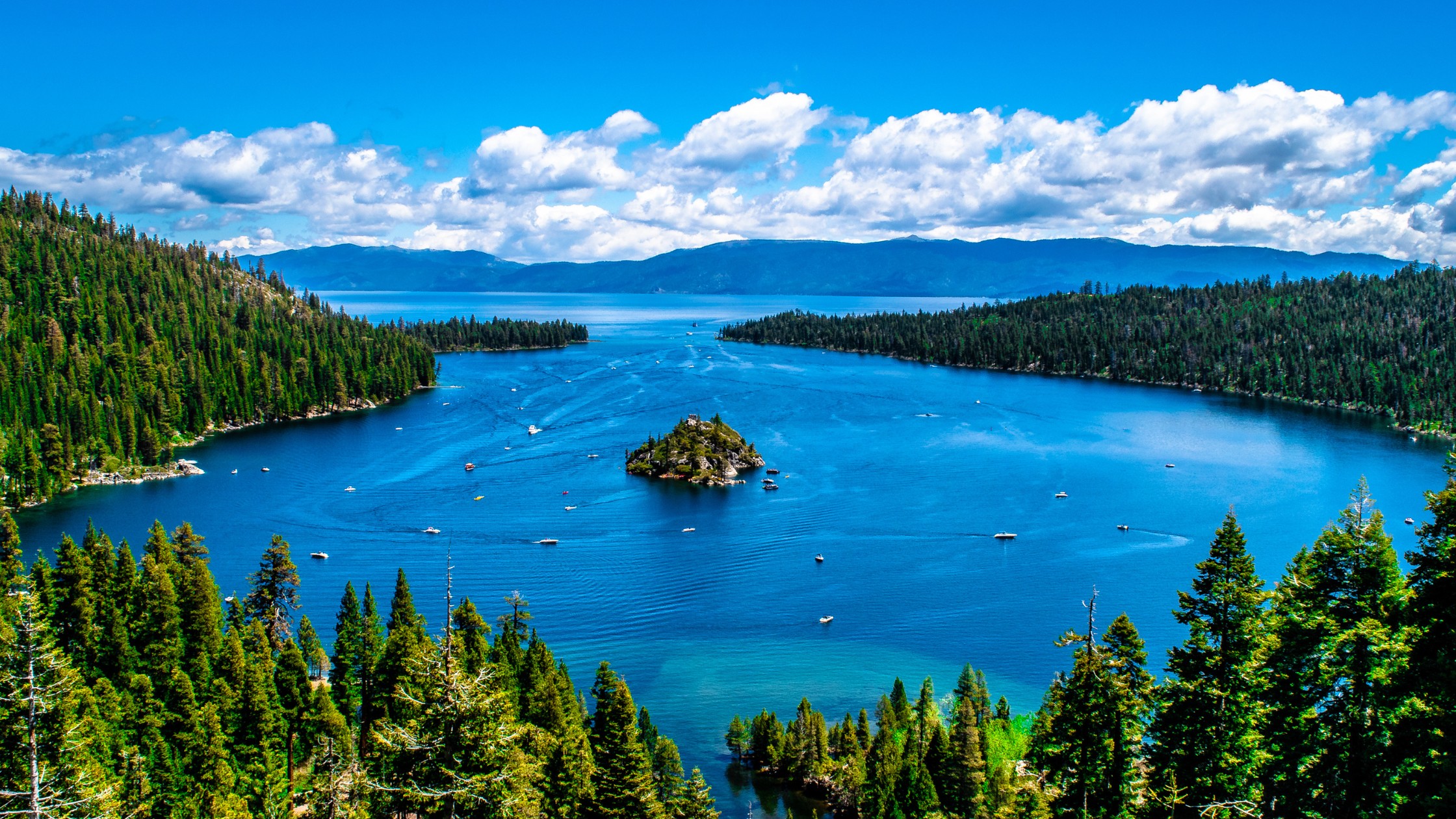 Boats On Lake Tahoe
