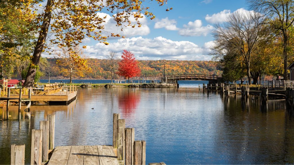 Taughannock Point at Taughannock Falls State Park Ulysses NY Finger Lakes region