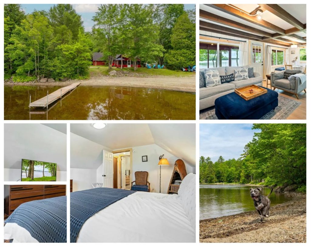 dog friendly Maine lake retreat