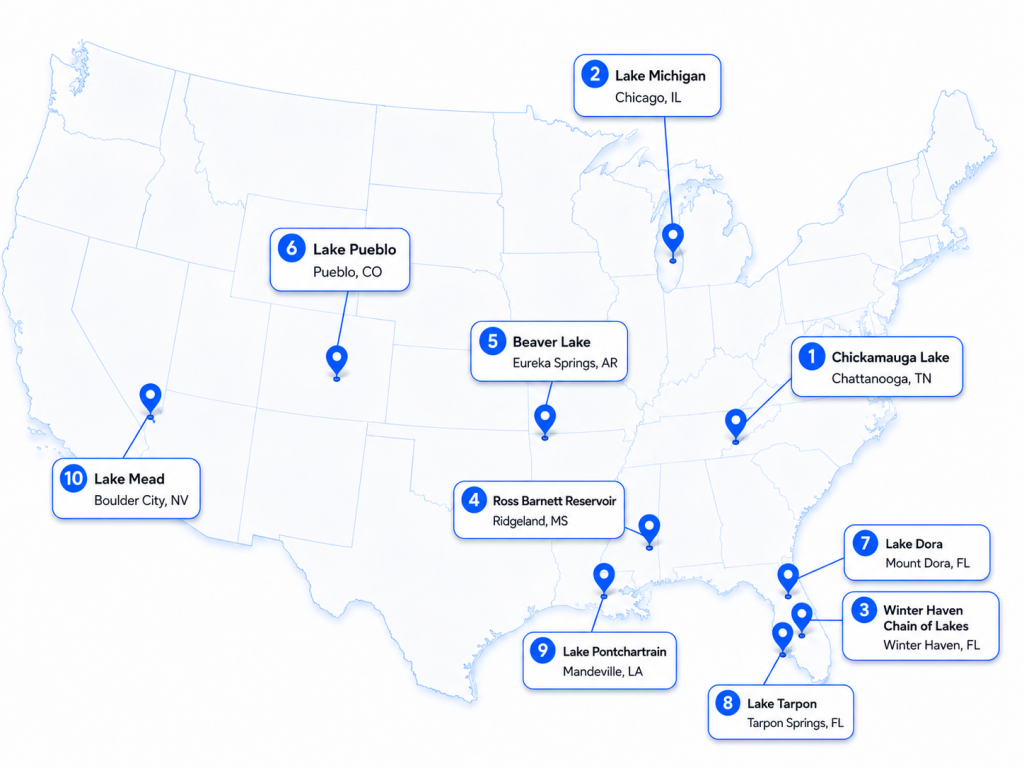 Map Of Americas Best Drive To Destinations